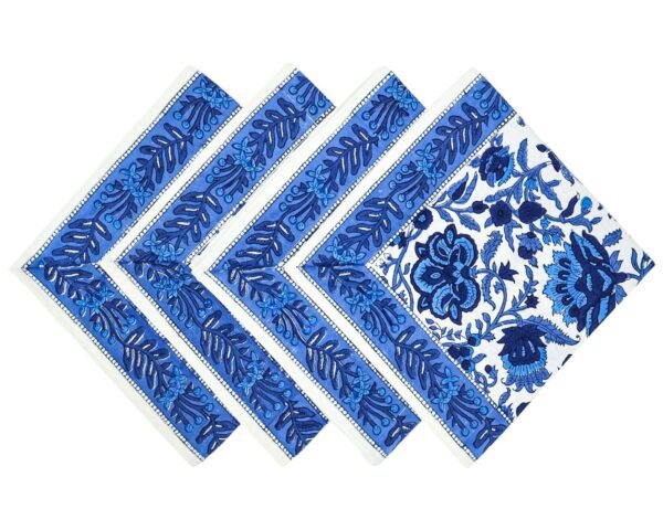 Exclusive Handblock Printed Rectangle Napkin for Large Tables