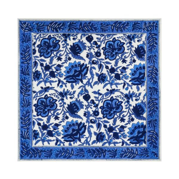 Exclusive Handblock Printed Rectangle Napkin for Large Tables - Image 2
