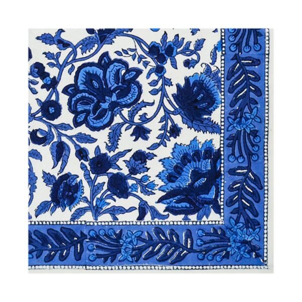 Exclusive Handblock Printed Rectangle Napkin for Large Tables - Image 4