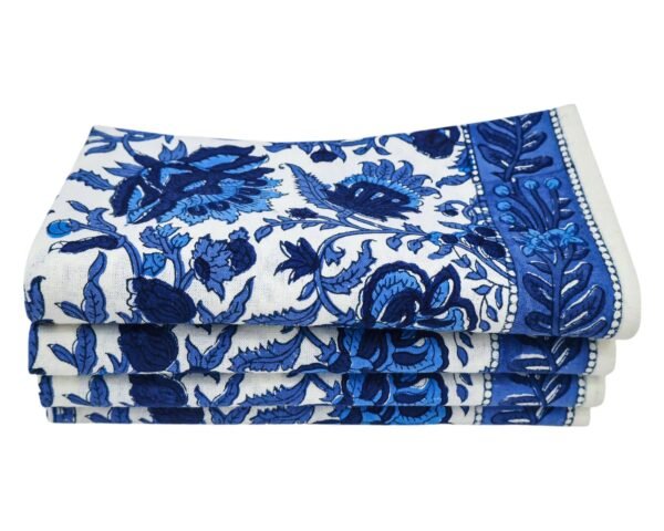 Exclusive Handblock Printed Rectangle Napkin for Large Tables - Image 6