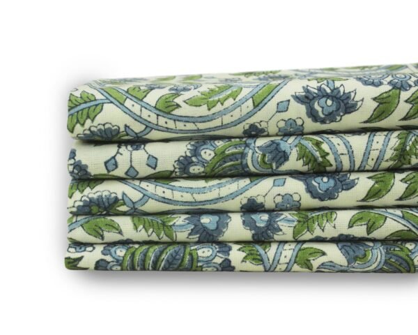Exclusive Handblock Printed Square Napkin with Durable Fabric - Image 6