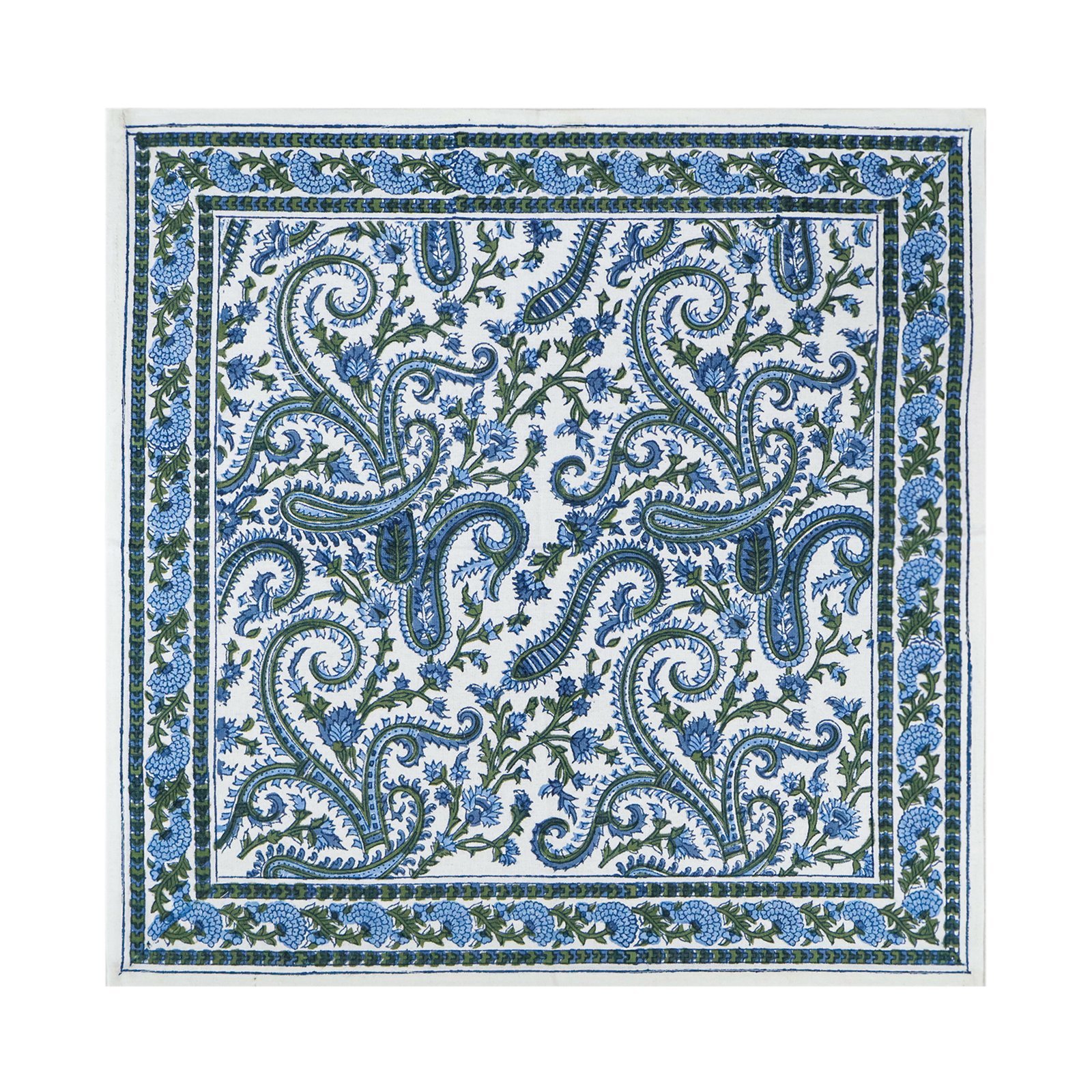 Modern Handblock Printed Rectangle Napkin for Housewarming Gifts