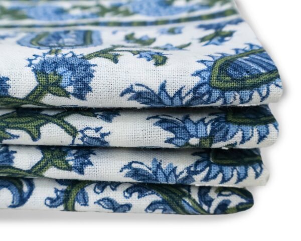 Modern Handblock Printed Rectangle Napkin for Housewarming Gifts - Image 5