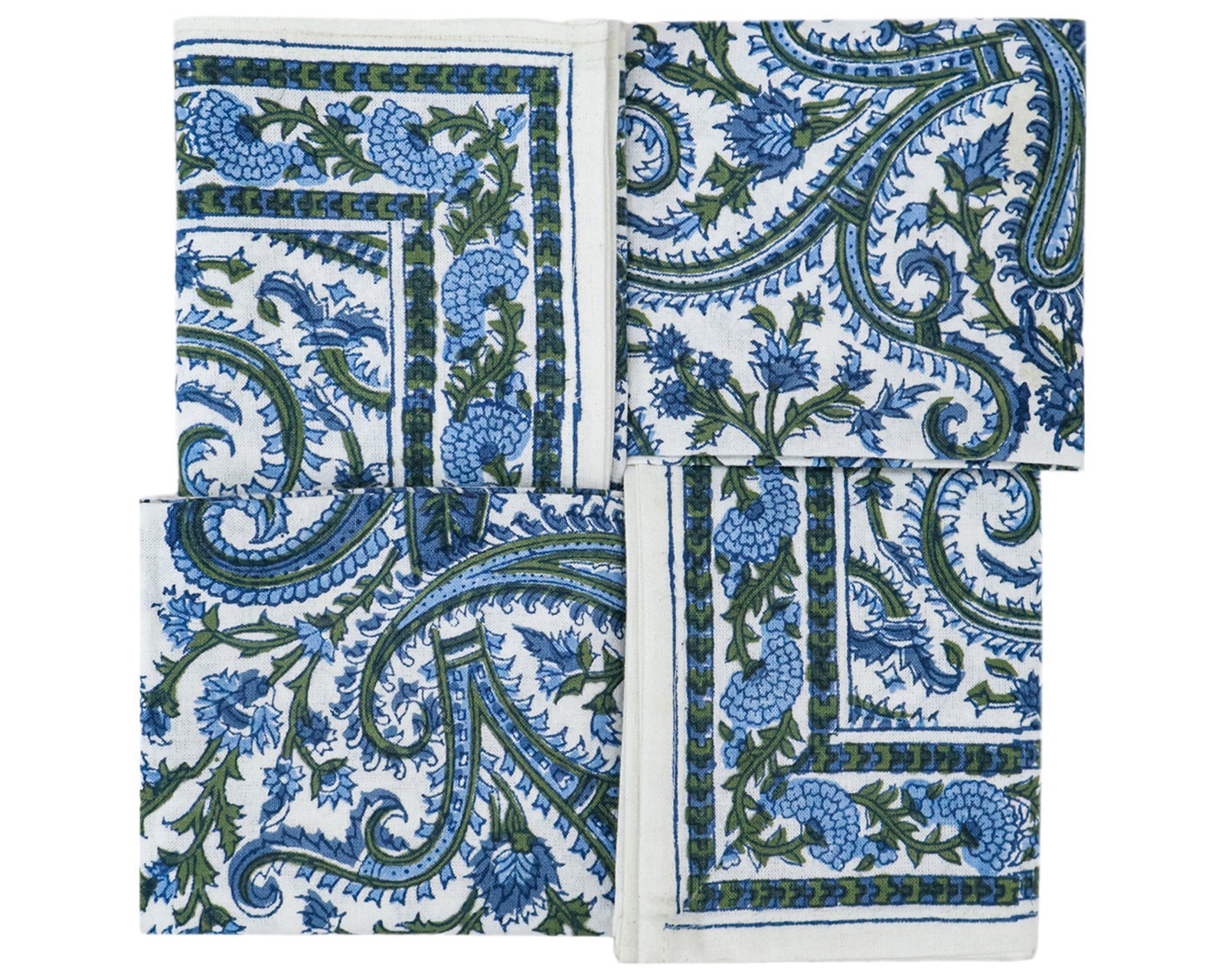 Modern Handblock Printed Rectangle Napkin for Housewarming Gifts - Image 6