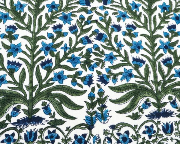 Handmade Handblock Printed Square Napkin with Artistic Prints - Image 6