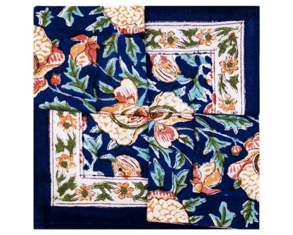 Modern Handblock Printed Square Napkin with Timeless Design - Image 6