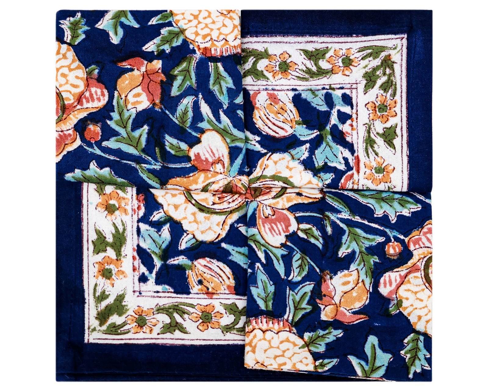 Modern Handblock Printed Square Napkin with Timeless Design - Image 6