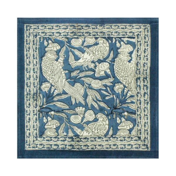 Designer Handblock Printed Rectangle Napkin for Japanese Living - Image 2