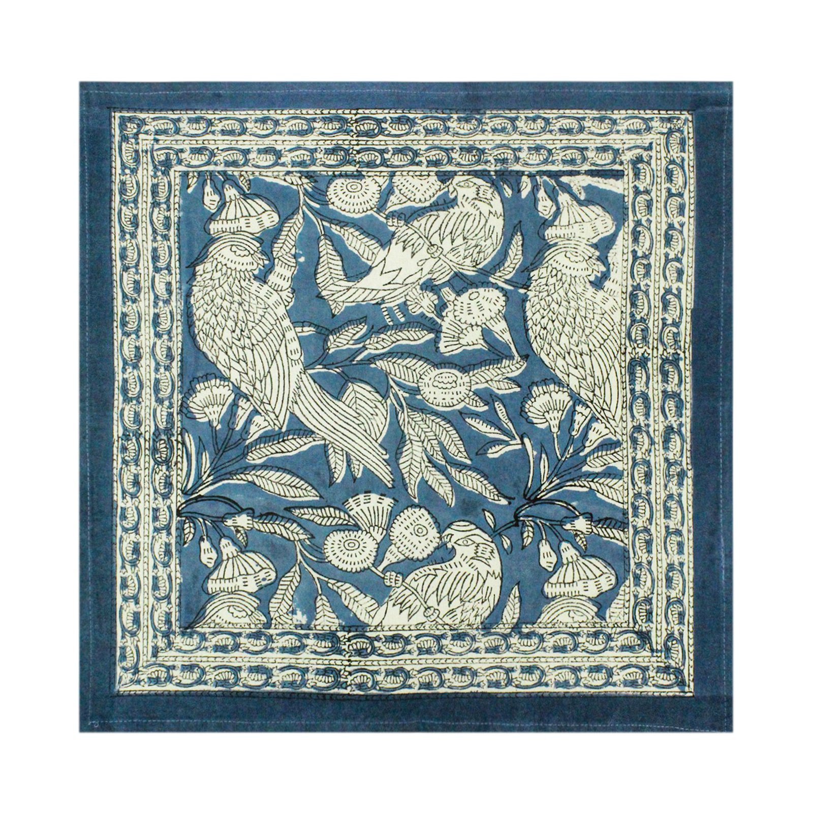 Designer Handblock Printed Rectangle Napkin for Japanese Living - Image 2