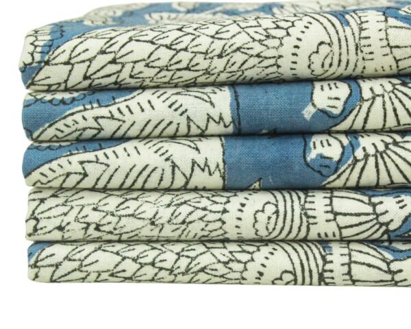 Designer Handblock Printed Rectangle Napkin for Japanese Living - Image 5