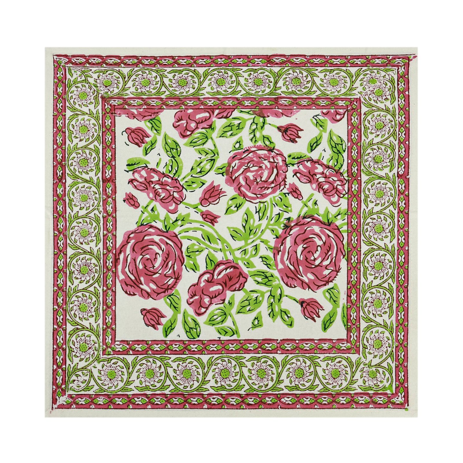Eco-Friendly Handblock Printed Rectangle Napkin for Eco-Friendly Homes - Image 2