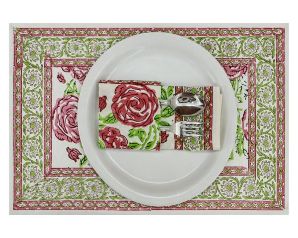 Eco-Friendly Handblock Printed Rectangle Napkin for Eco-Friendly Homes - Image 7