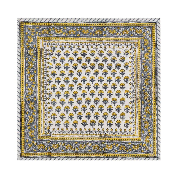 Handblock Printed Napkin Rectangle for Japanese Dining