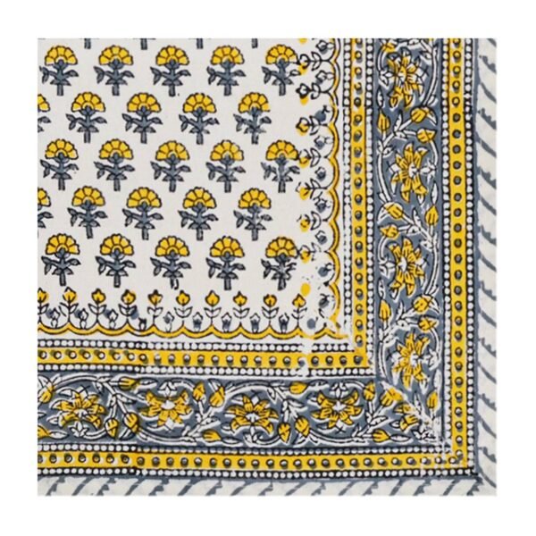 Handblock Printed Napkin Rectangle for Japanese Dining - Image 2