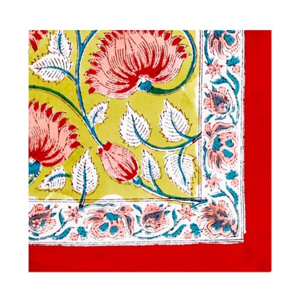 Handblock Printed Napkin Square for Elegant Homes - Image 3