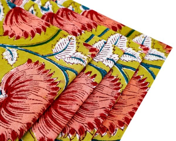 Handblock Printed Napkin Square for Elegant Homes - Image 5