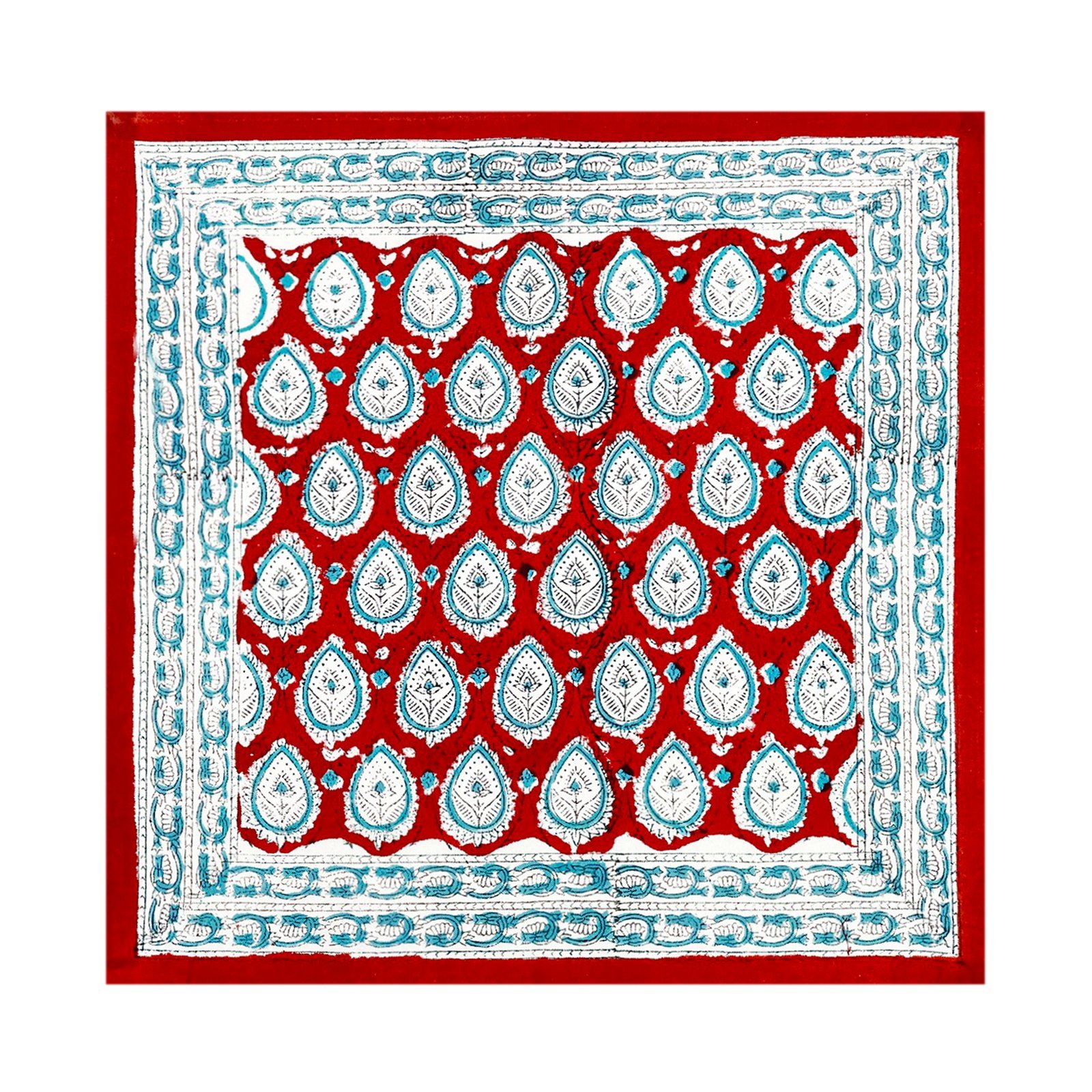 Rectangle Handblock Printed Napkin for Modern Interiors