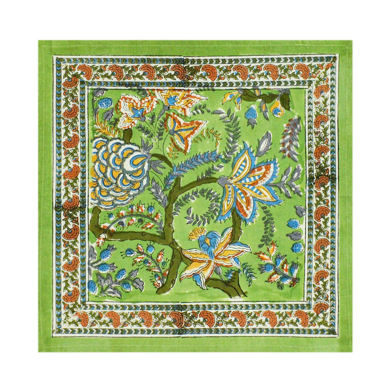 Handmade Handblock Printed Rectangle Napkin with Premium Cotton
