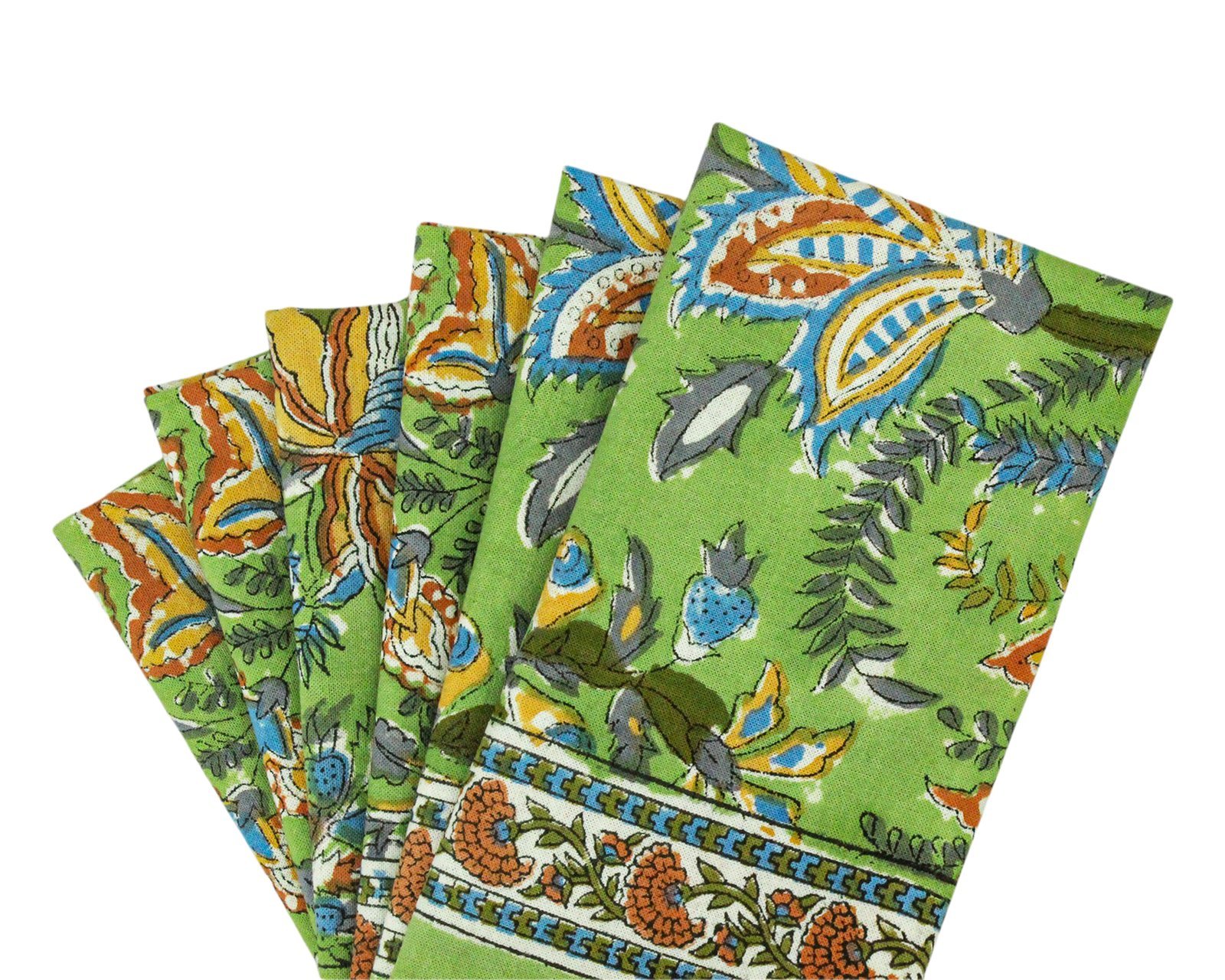 Handmade Handblock Printed Rectangle Napkin with Premium Cotton - Image 5