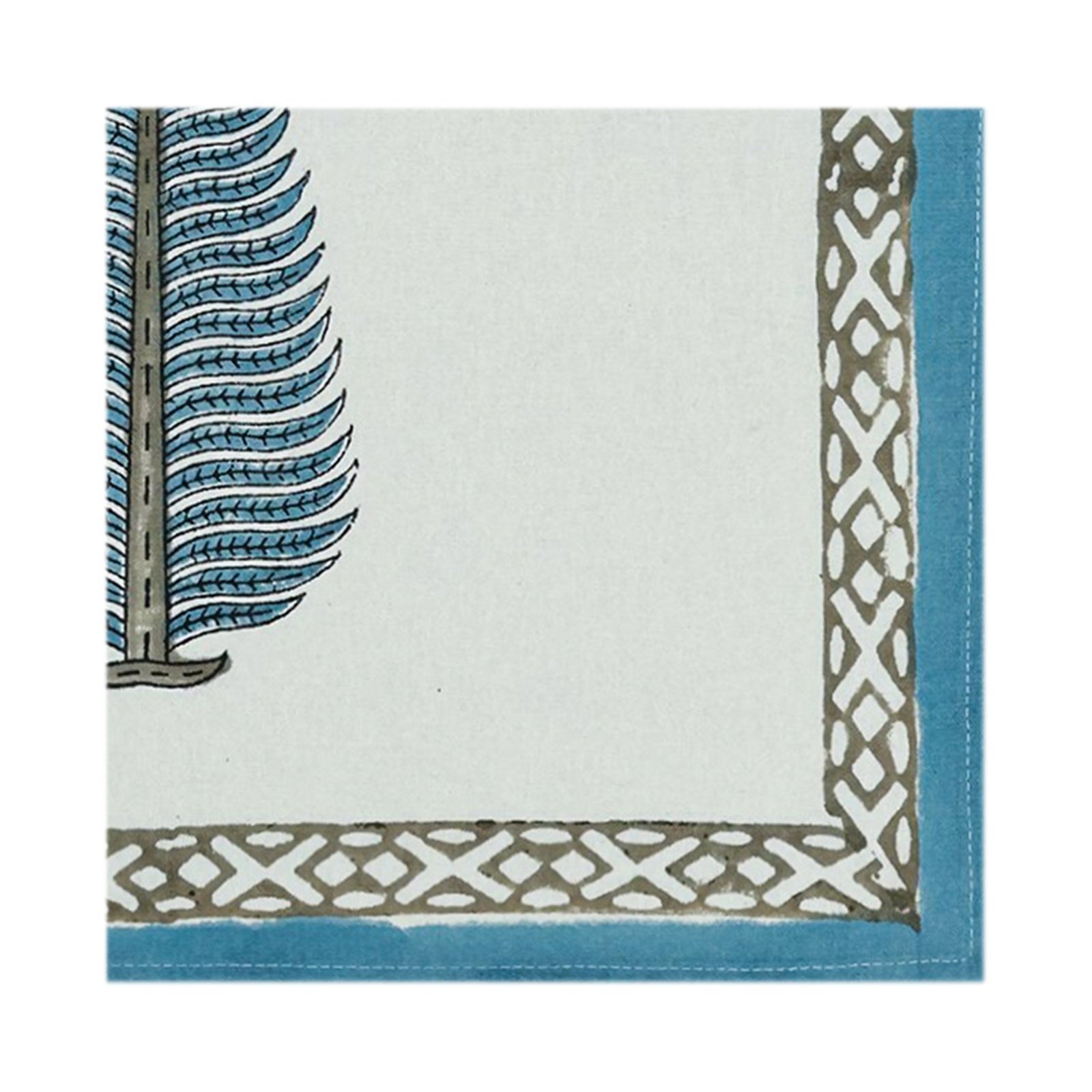 Cotton Handblock Printed Square Napkin for Luxury Homes - Image 3