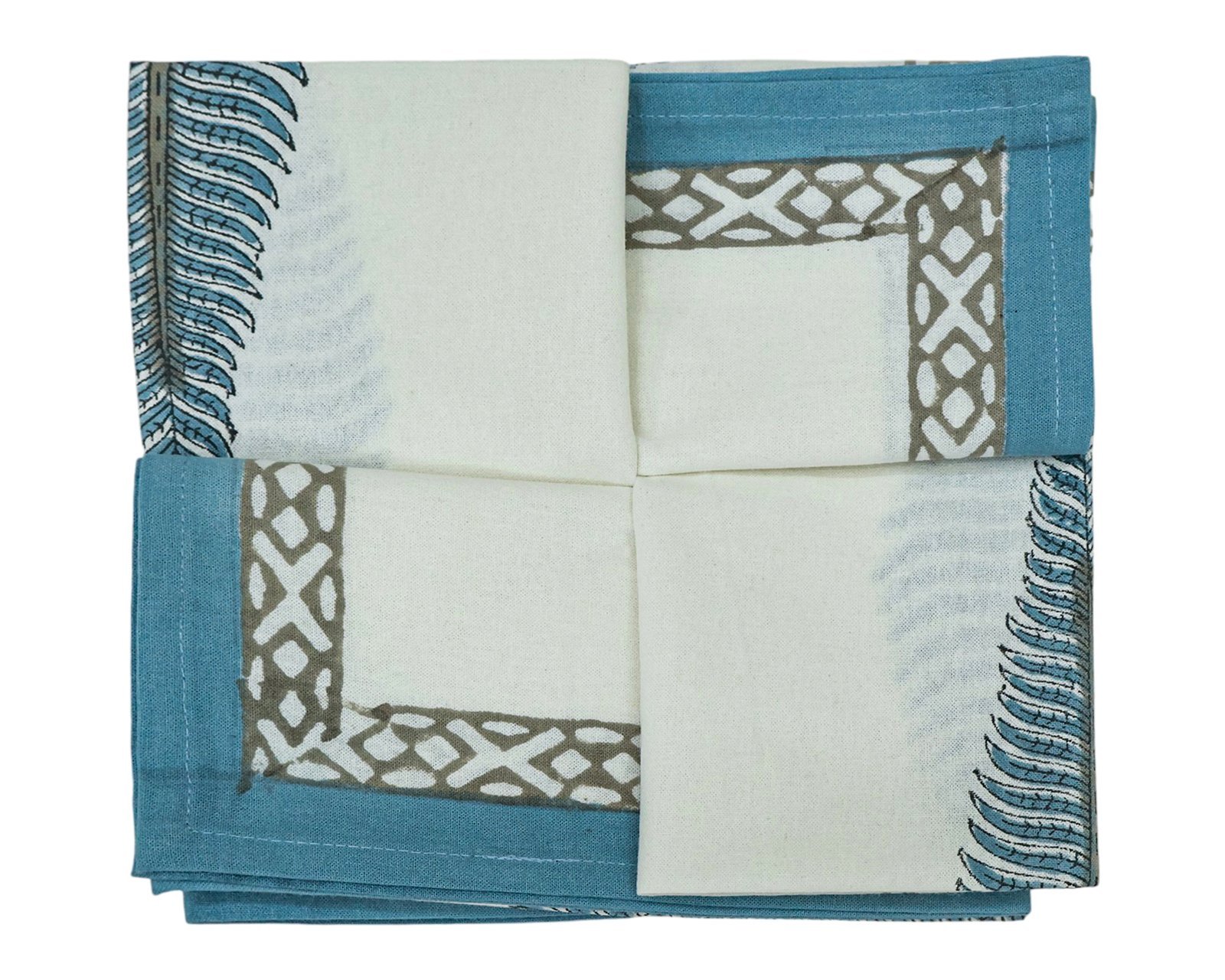Cotton Handblock Printed Square Napkin for Luxury Homes - Image 7