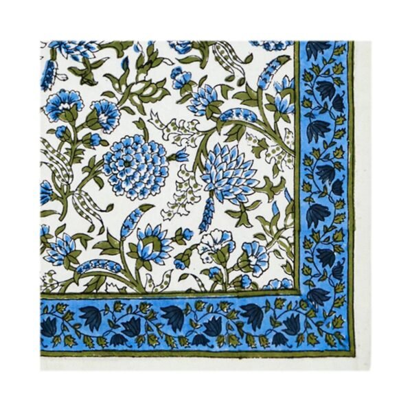 Cotton Handblock Printed Square Napkin for Luxury Homes - Image 3