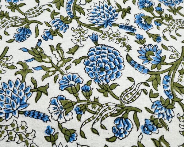 Cotton Handblock Printed Square Napkin for Luxury Homes - Image 4