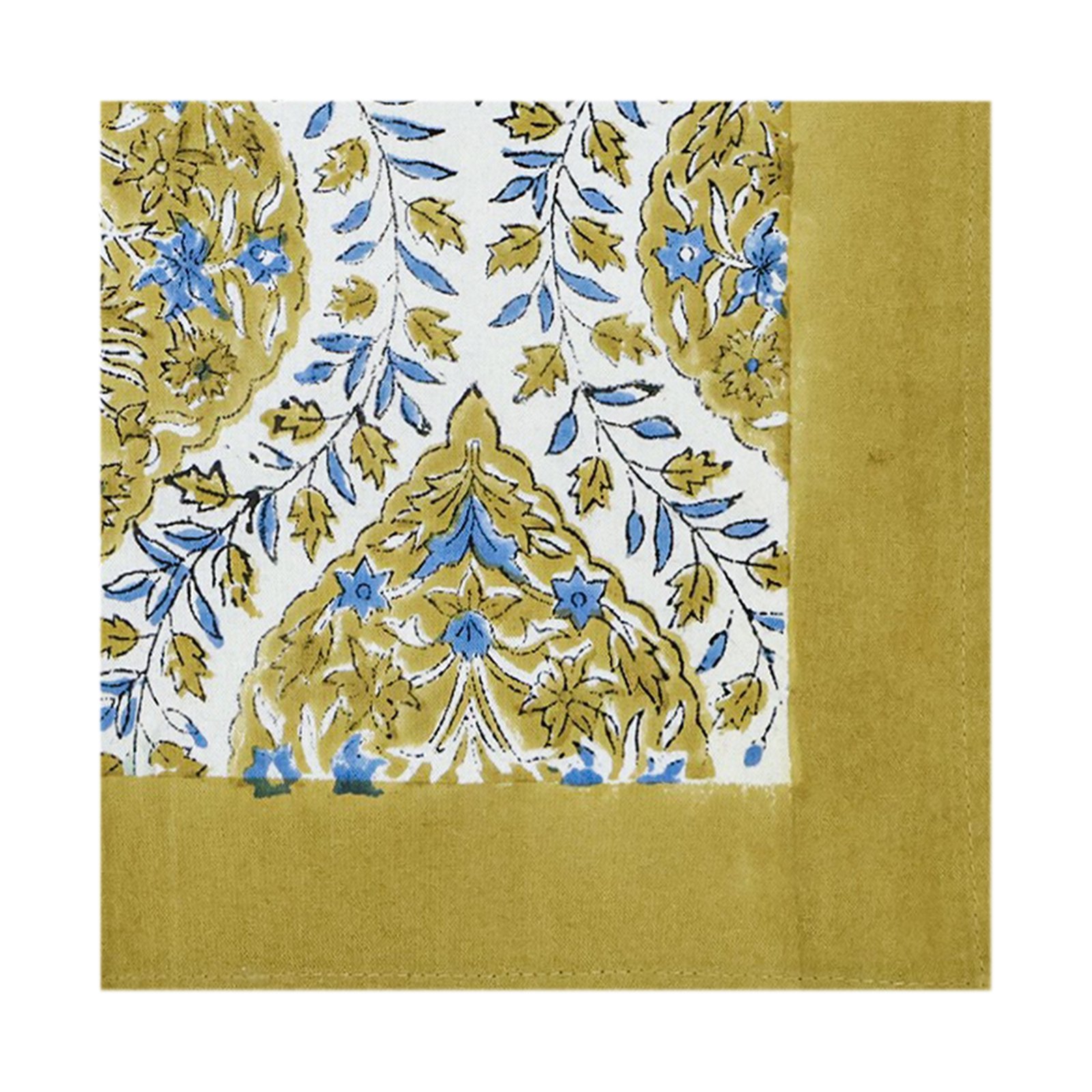 Traditional Handblock Printed Square Napkin for Small Tables - Image 4