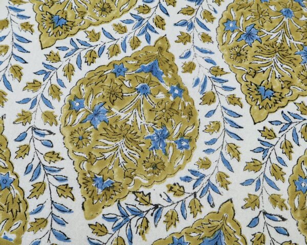 Traditional Handblock Printed Square Napkin for Small Tables - Image 5