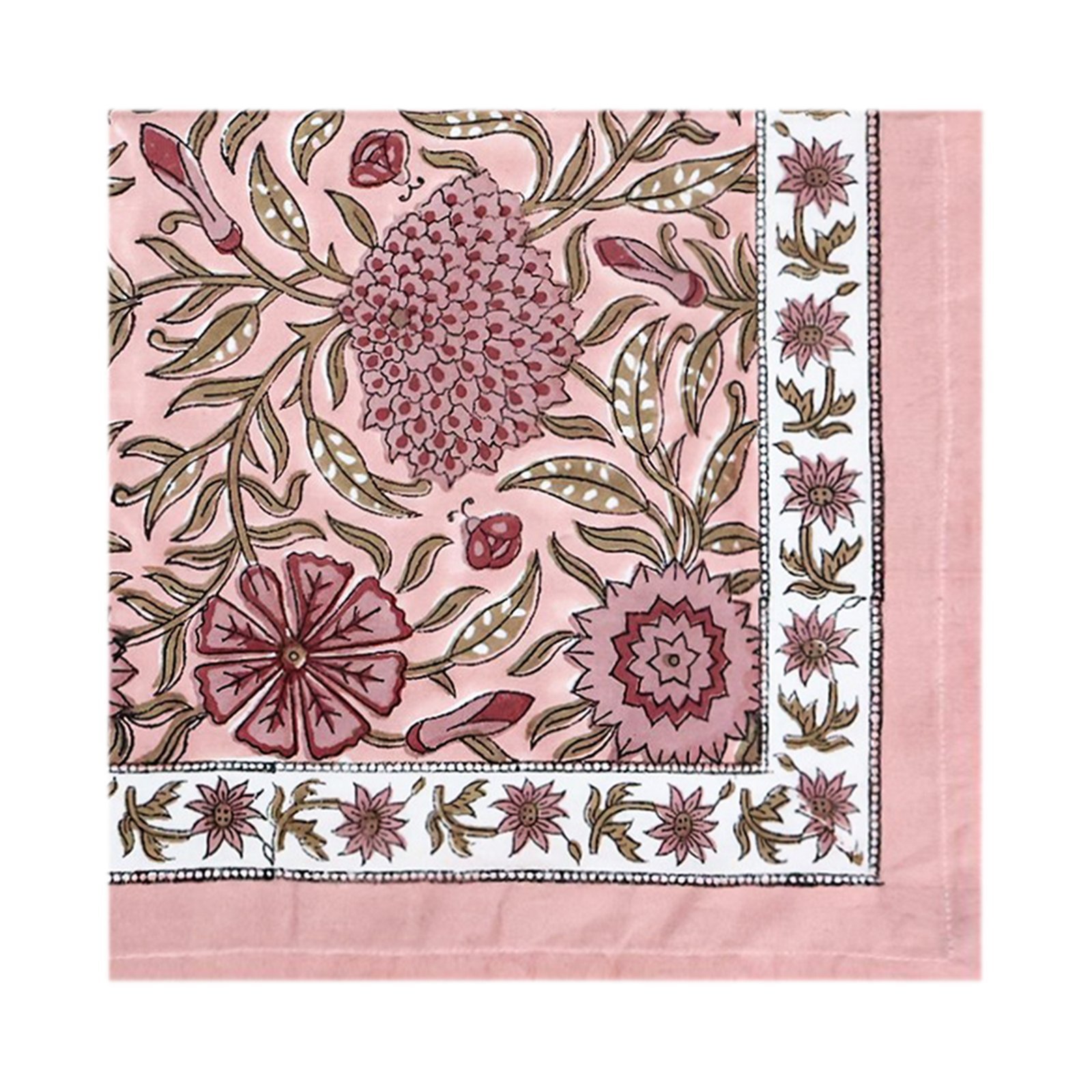 Square Handblock Printed Napkin for Minimalist Style - Image 3