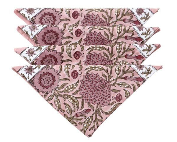 Square Handblock Printed Napkin for Minimalist Style - Image 6