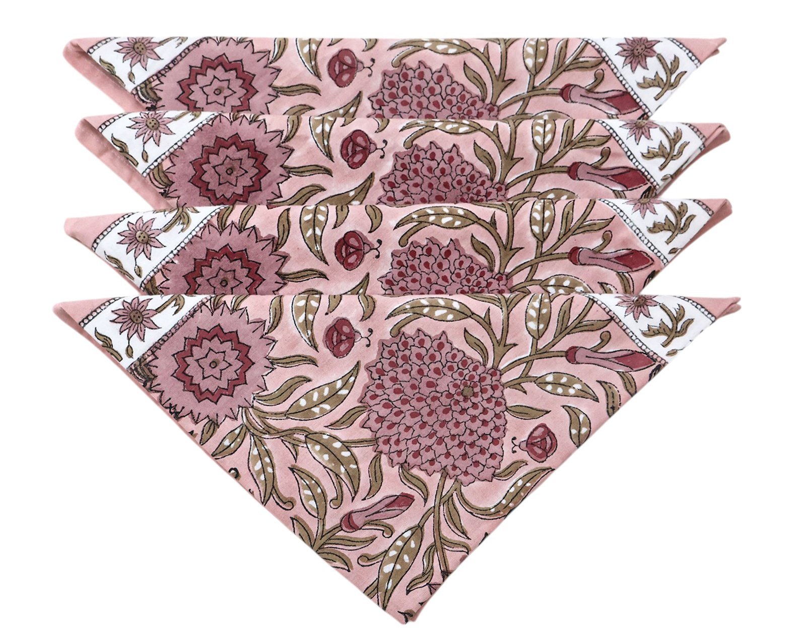 Square Handblock Printed Napkin for Minimalist Style - Image 6