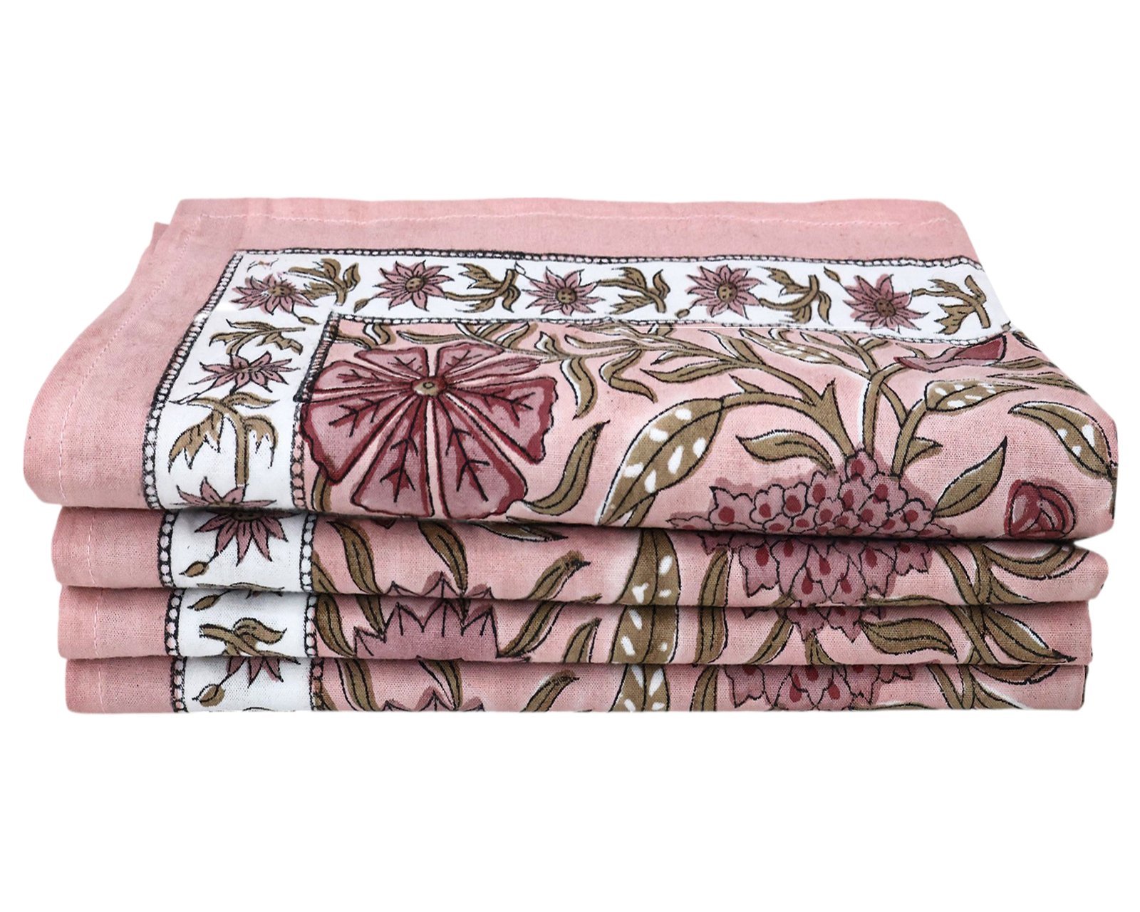 Square Handblock Printed Napkin for Minimalist Style - Image 7