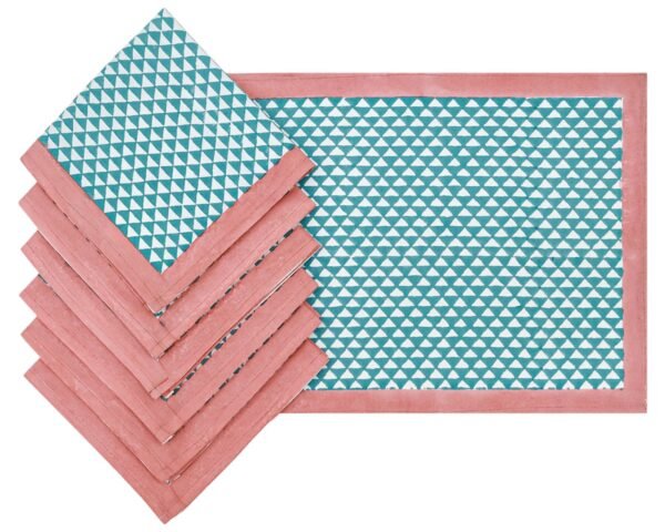 Luxury Handblock Printed Square Napkin for Everyday Use - Image 7