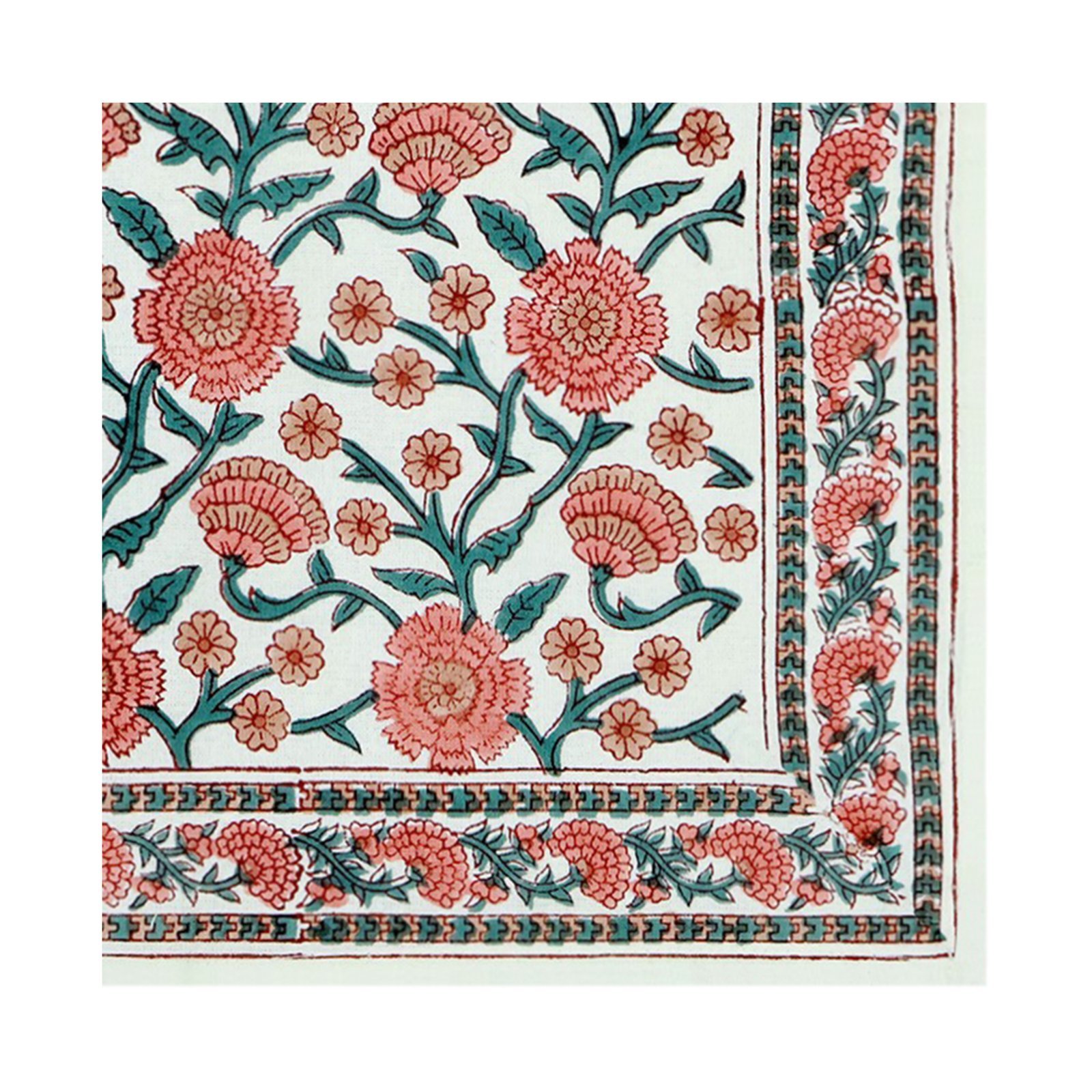 Cotton Handblock Printed Square Napkin for Luxury Homes - Image 3