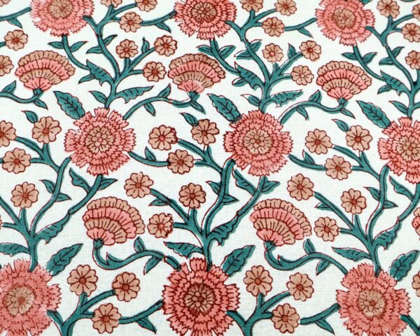 Cotton Handblock Printed Square Napkin for Luxury Homes - Image 4