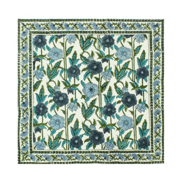 Exclusive Handblock Printed Square Napkin with Durable Fabric - Image 3