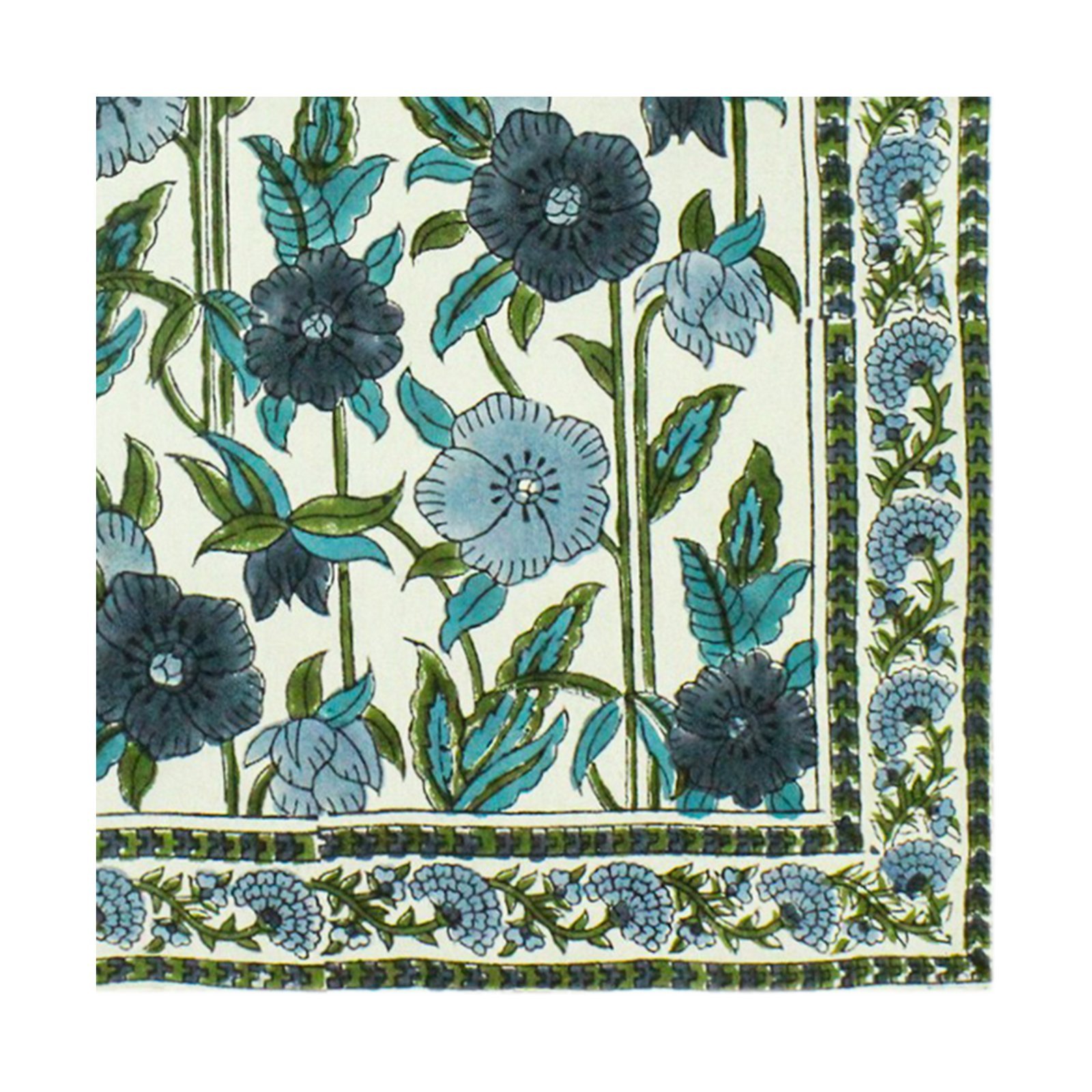 Exclusive Handblock Printed Square Napkin with Durable Fabric - Image 4