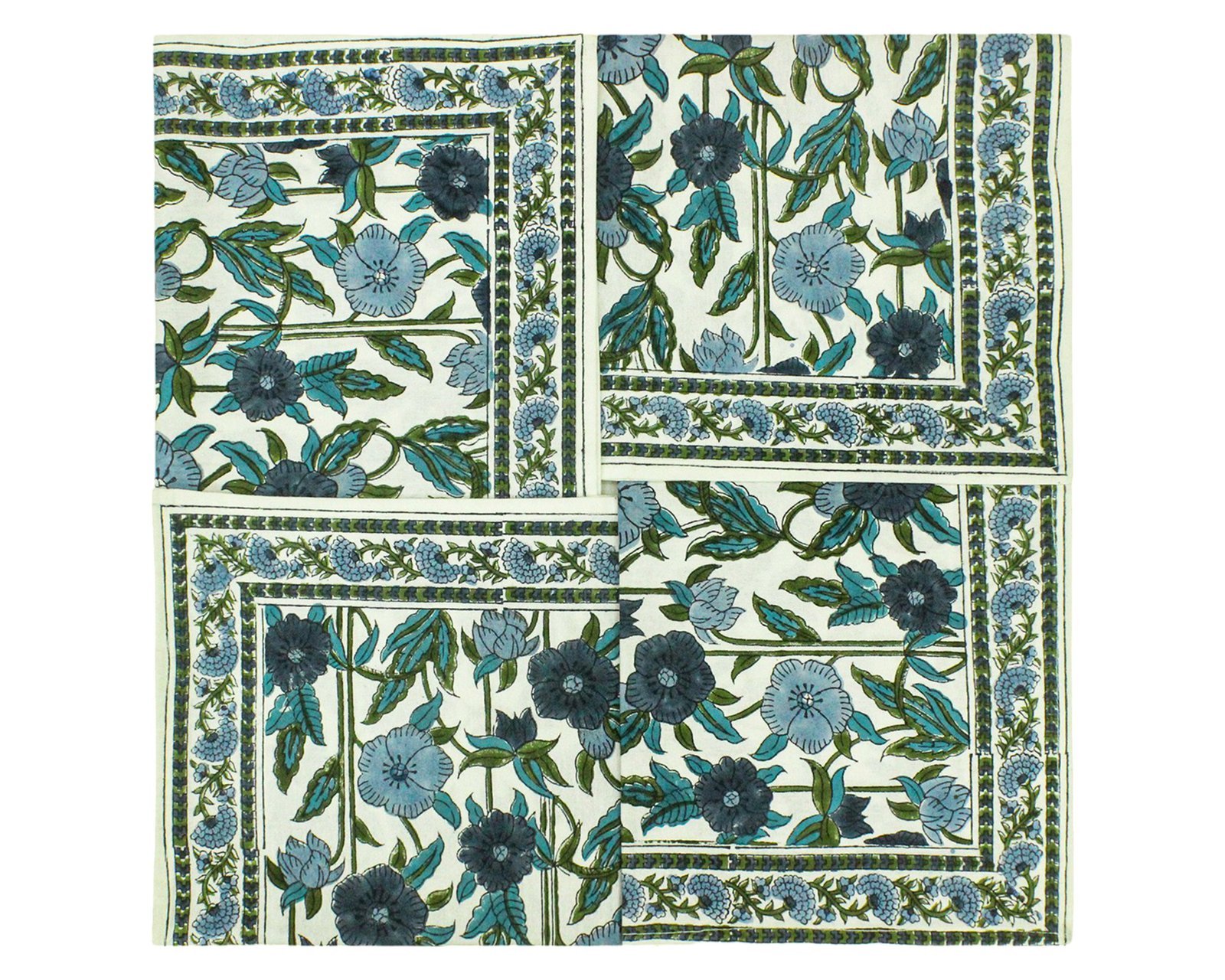 Exclusive Handblock Printed Square Napkin with Durable Fabric - Image 7