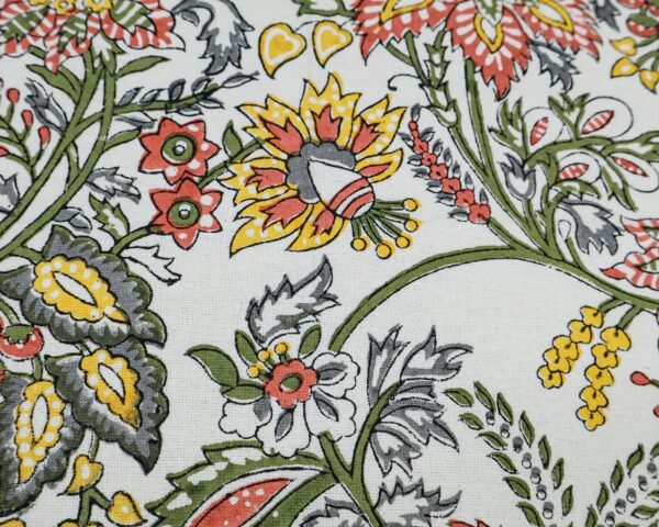 Designer Handblock Printed Square Napkin with Unique Artwork - Image 4