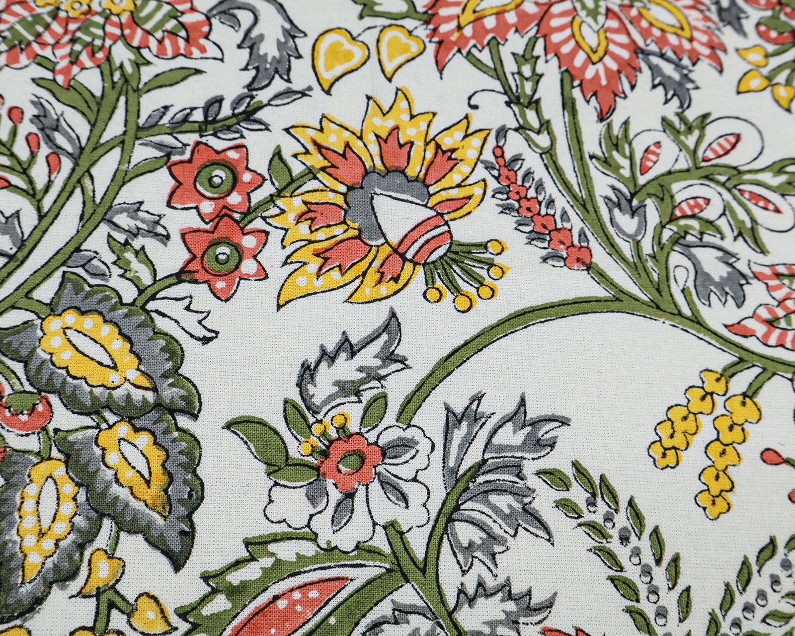 Designer Handblock Printed Square Napkin with Unique Artwork - Image 4