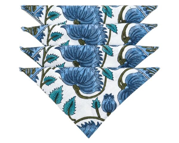 Square Handblock Printed Napkin for Minimalist Style - Image 4