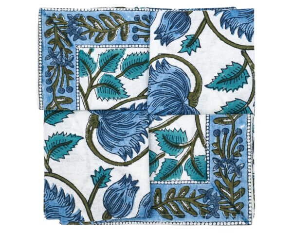 Square Handblock Printed Napkin for Minimalist Style - Image 7