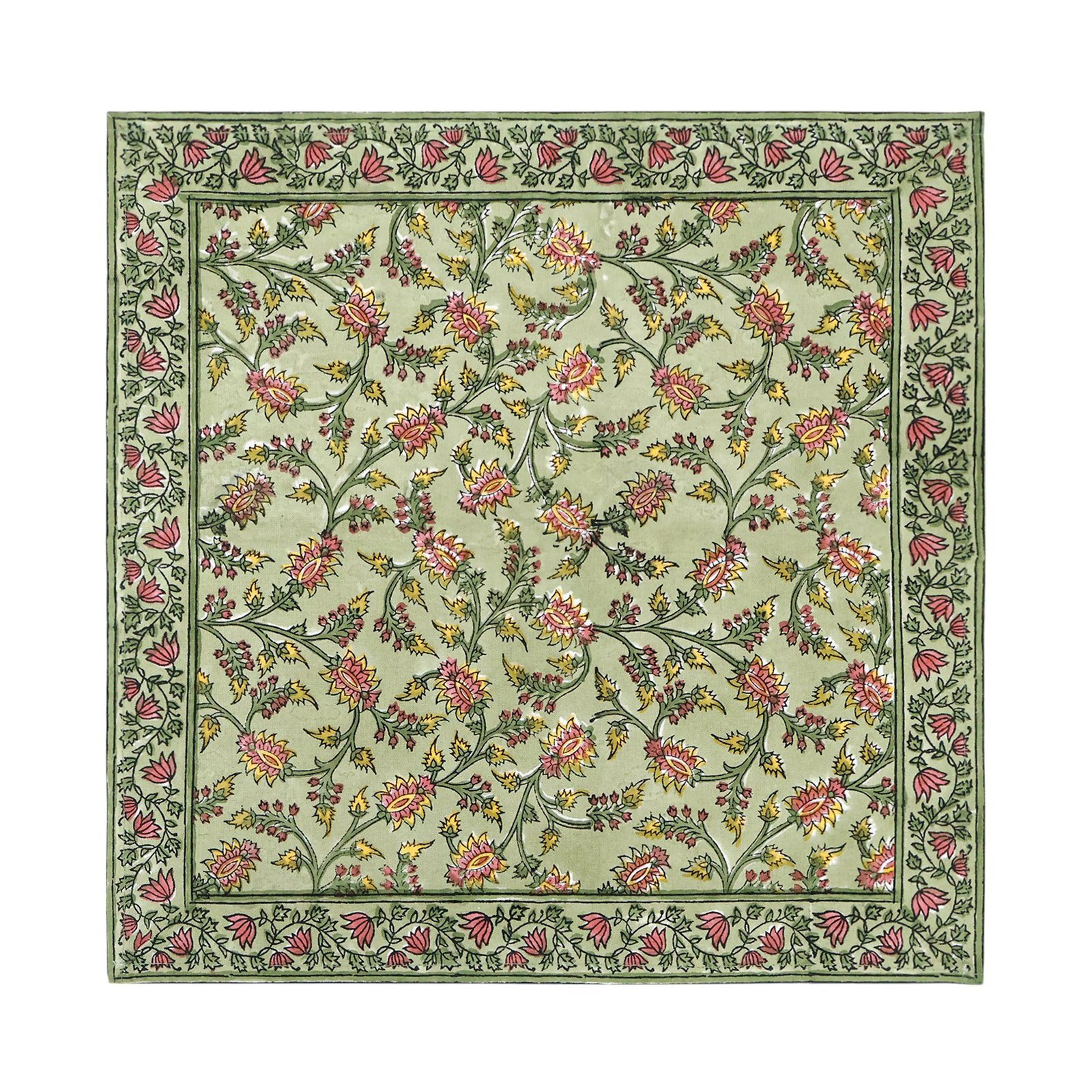 Handmade Handblock Printed Rectangle Napkin with Premium Cotton