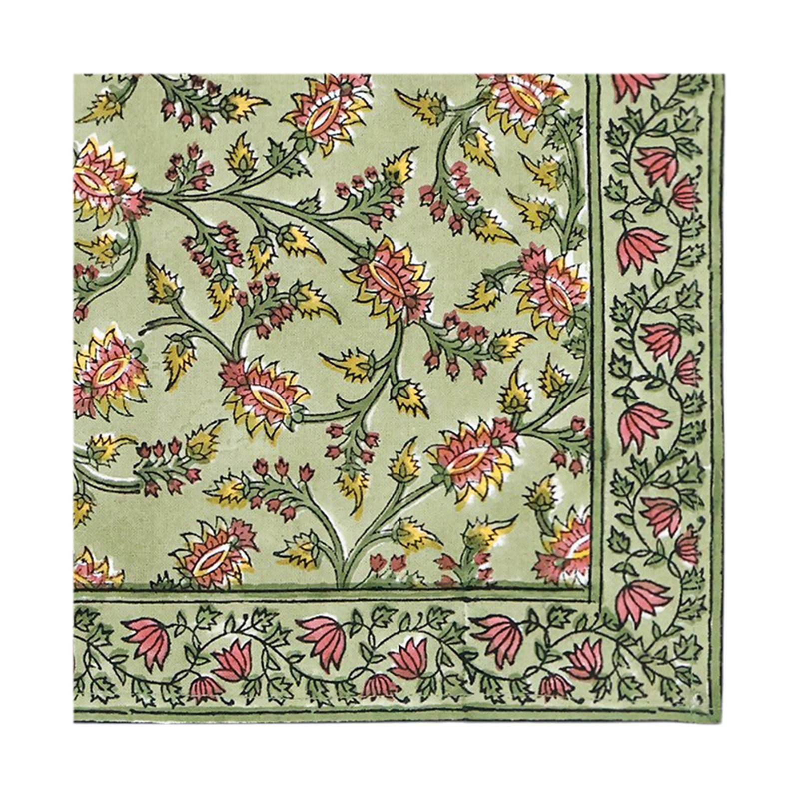 Handmade Handblock Printed Rectangle Napkin with Premium Cotton - Image 3