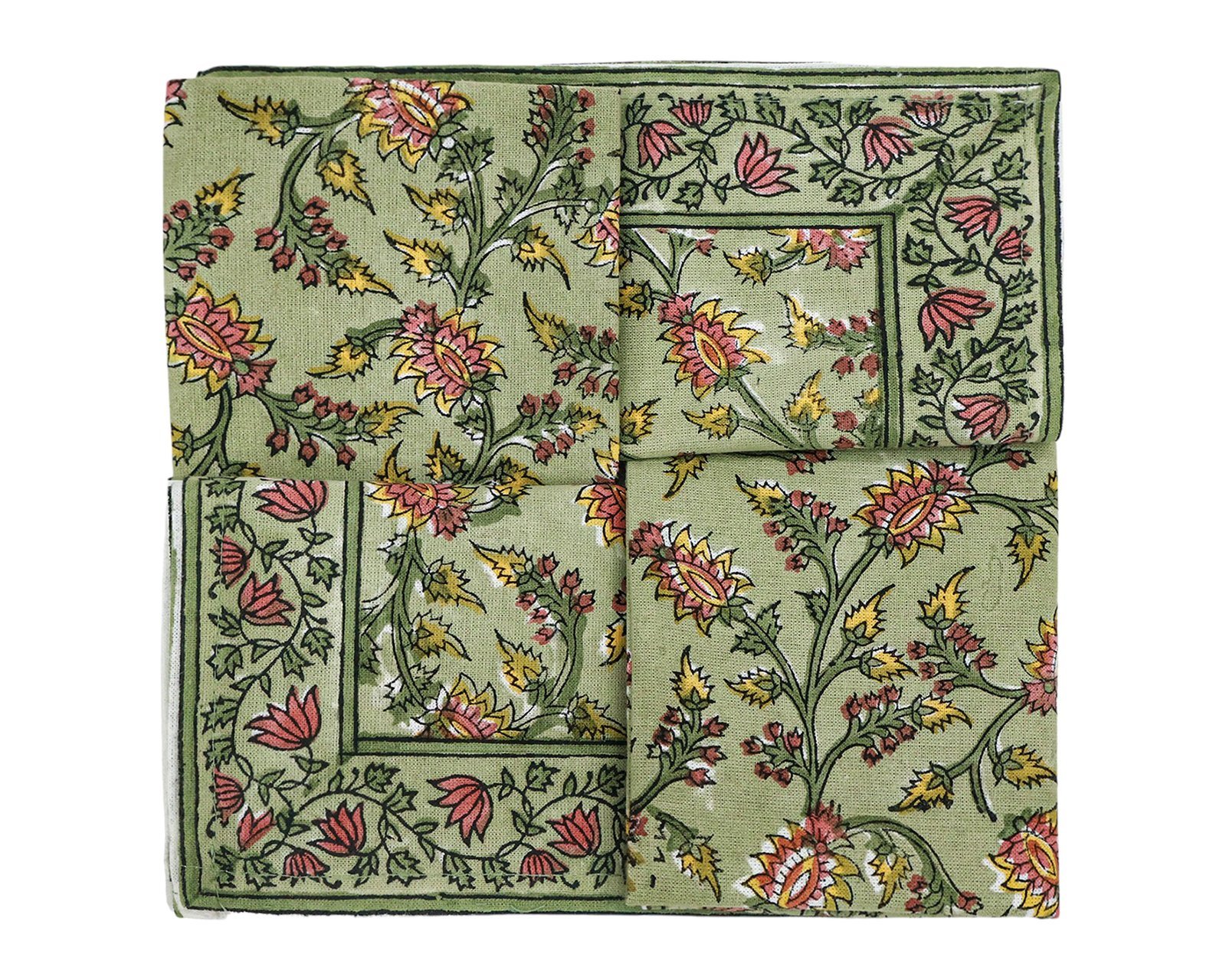 Handmade Handblock Printed Rectangle Napkin with Premium Cotton - Image 5