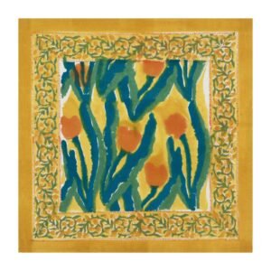 Handmade Handblock Printed Square Napkin with Artistic Prints Handmade Handblock Printed Square Napkin with Artistic Prints