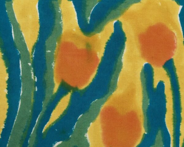 Handmade Handblock Printed Square Napkin with Artistic Prints - Image 4