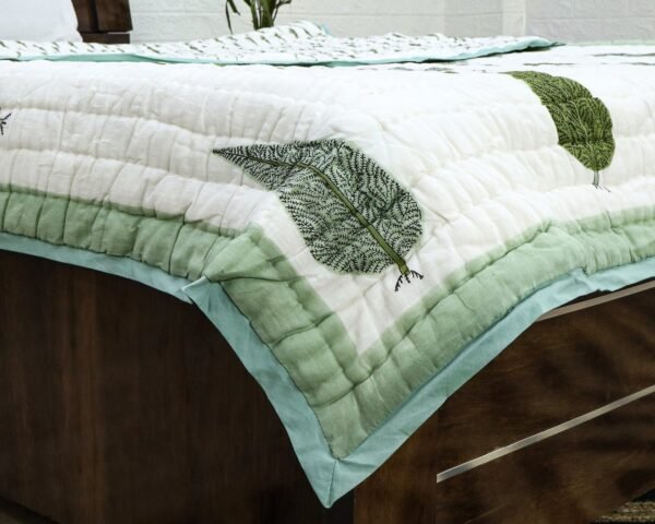 Exclusive Handblock Printed Square Quilt with Durable Fabric - Image 2