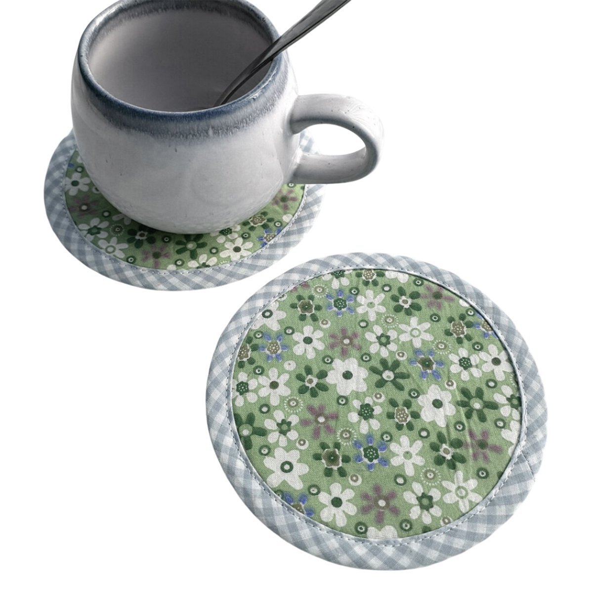 まーるいコースター ハンドブロックプリント - Image 3